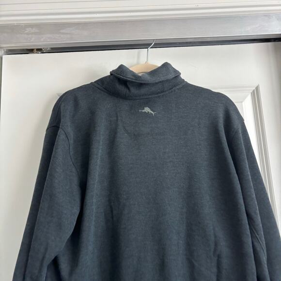 Tommy Bahama EUC Men’s Sandbar Shawl Collar Sweatshirt Navy Blue Sz M - Picture 5 of 12